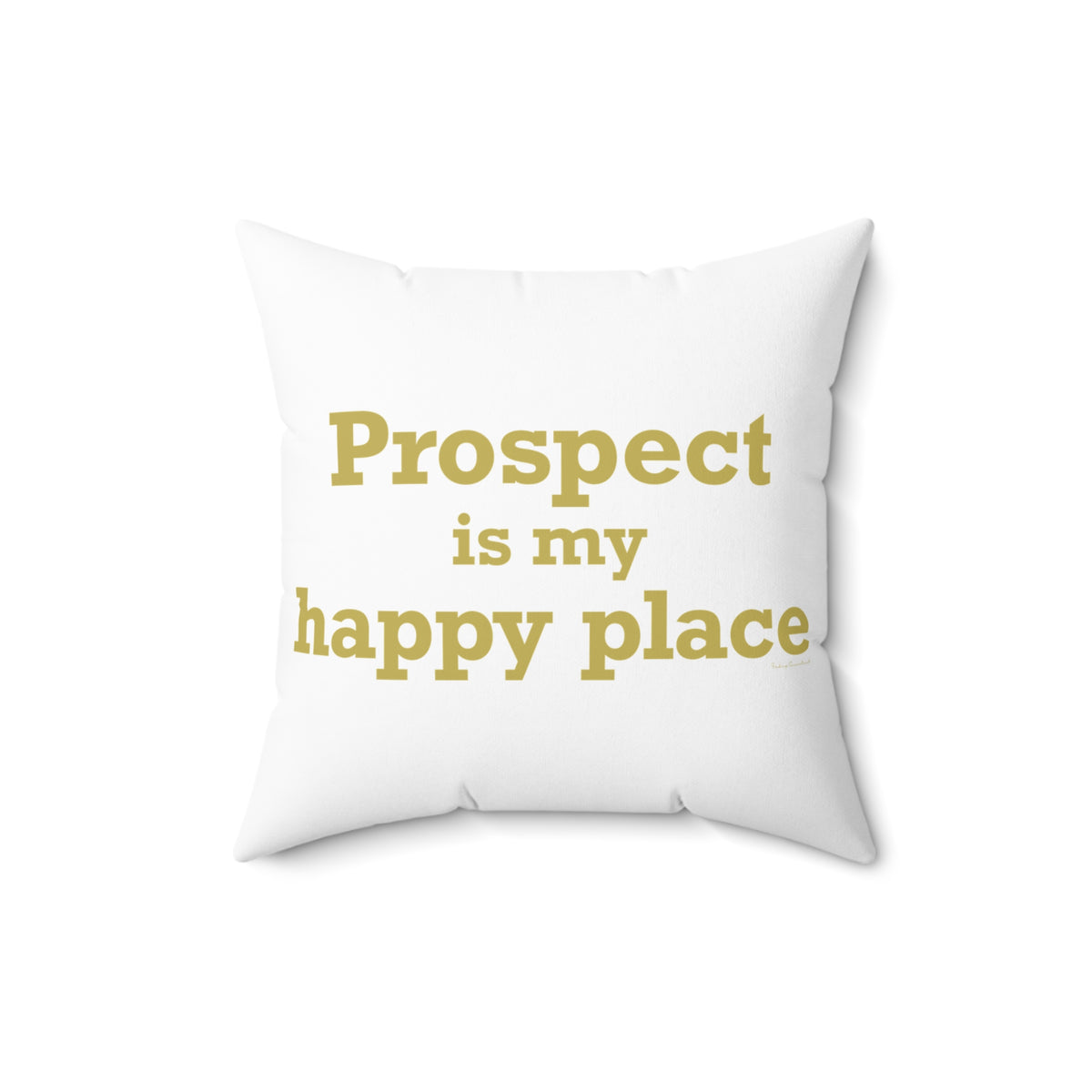 Prospect is My Happy Place Polyester Square Pillow