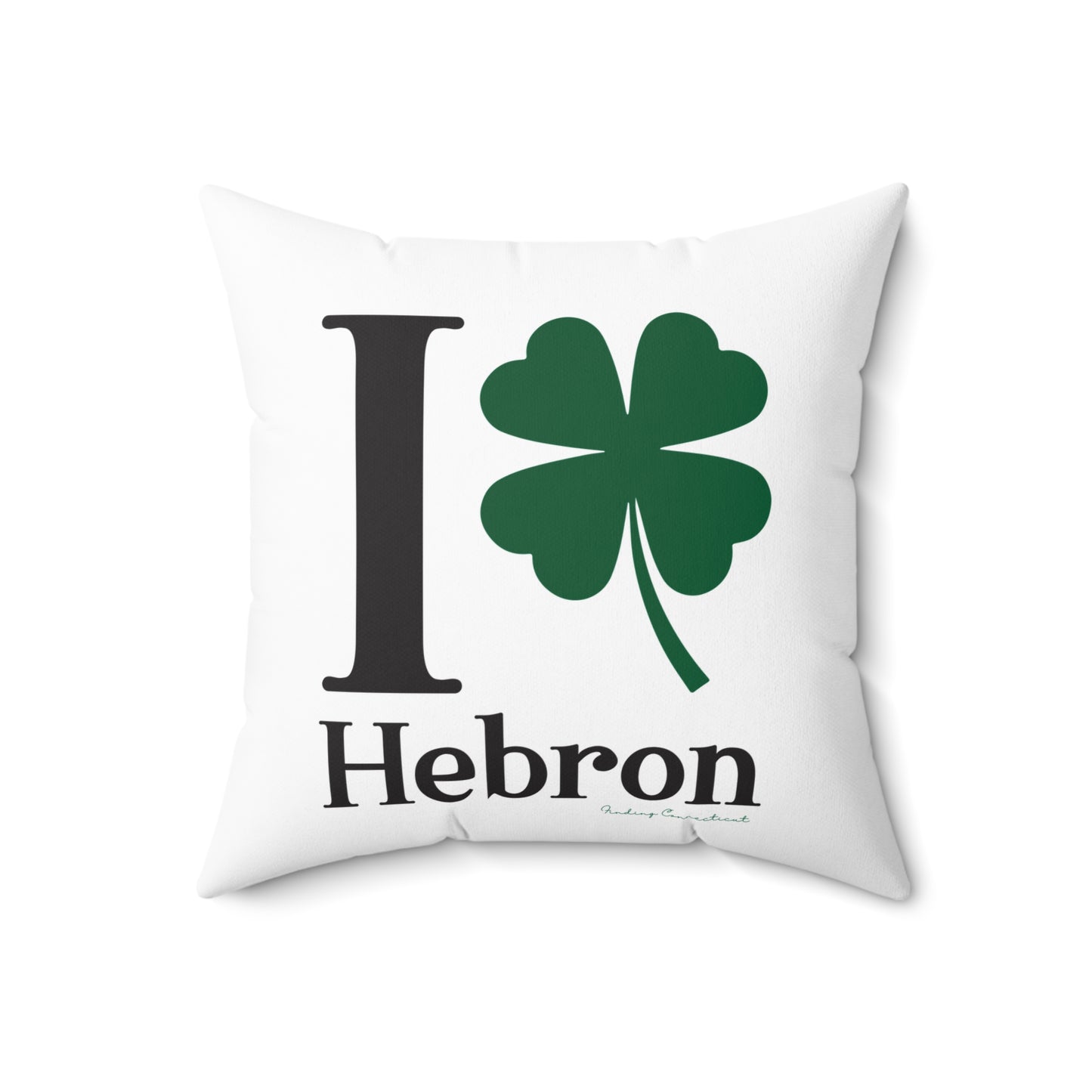 I Clover Hebron Spun Polyester Square Pillow