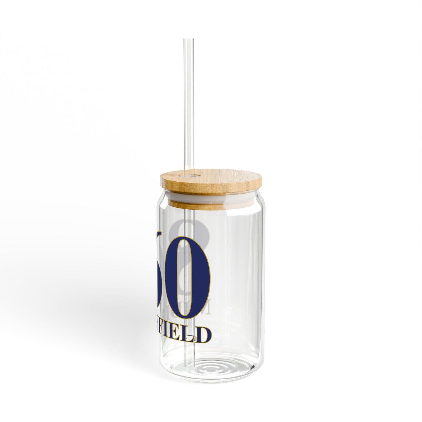 860 Middlefield Glass Can with Straw and Lid, 16oz