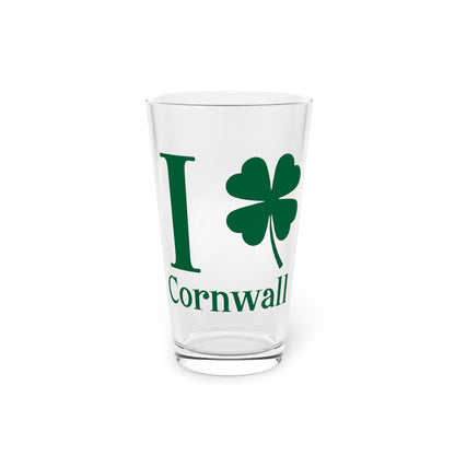 I Clover Cornwall Pint Glass, 16oz