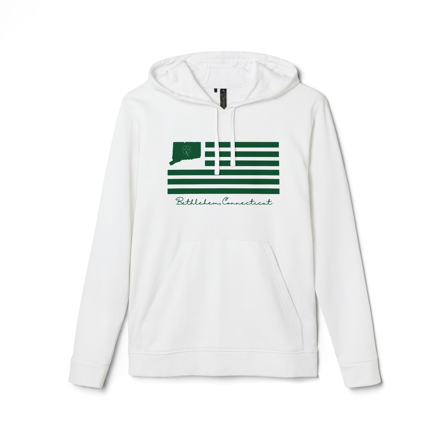 Bethlehem Connecticut St. Patrick’s Day Flag adidas Unisex Fleece Hoodie