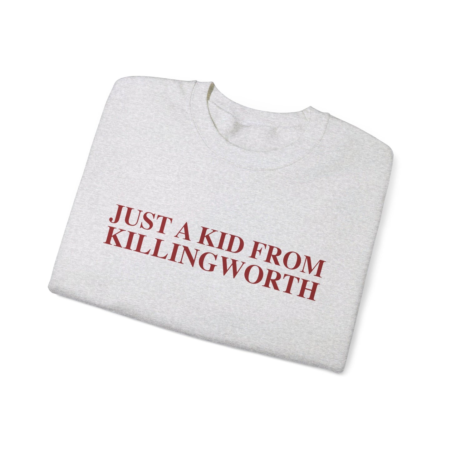 Just a kid from Killingworth Unisex Heavy Blend™ Crewneck Sweatshirt