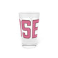 Goose Zip Code Pink & Black Pint Glass, 16oz