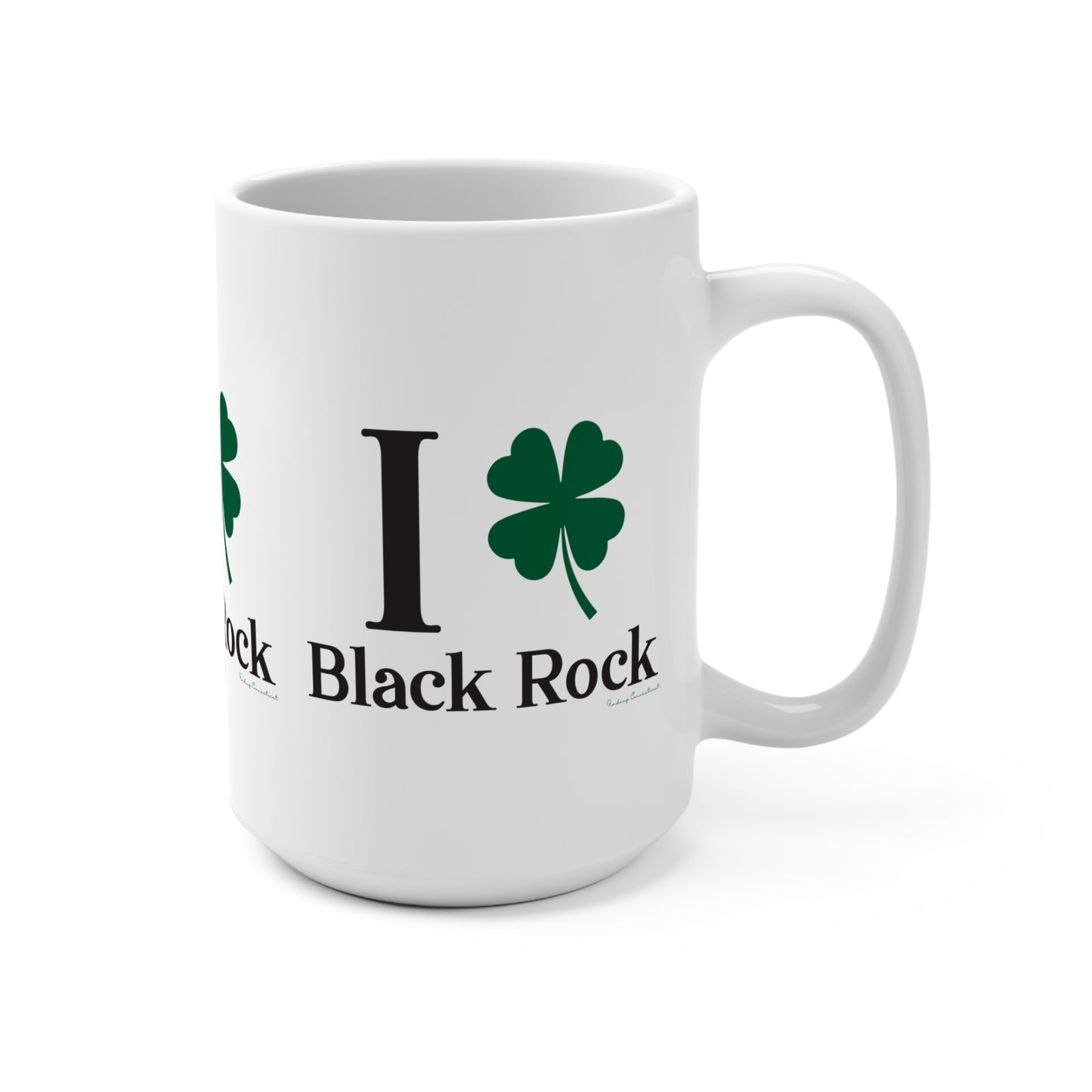 I Clover Black Rock Mug 15oz
