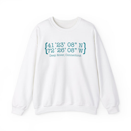 Deep River Coordinates  Unisex Heavy Blend™ Crewneck Sweatshirt