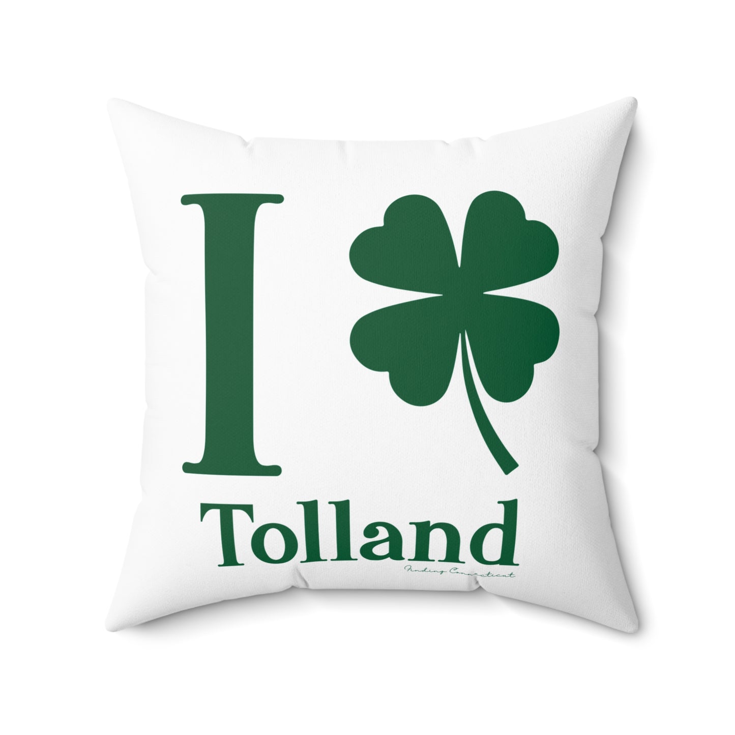 I Clover Tolland Spun Polyester Square Pillow
