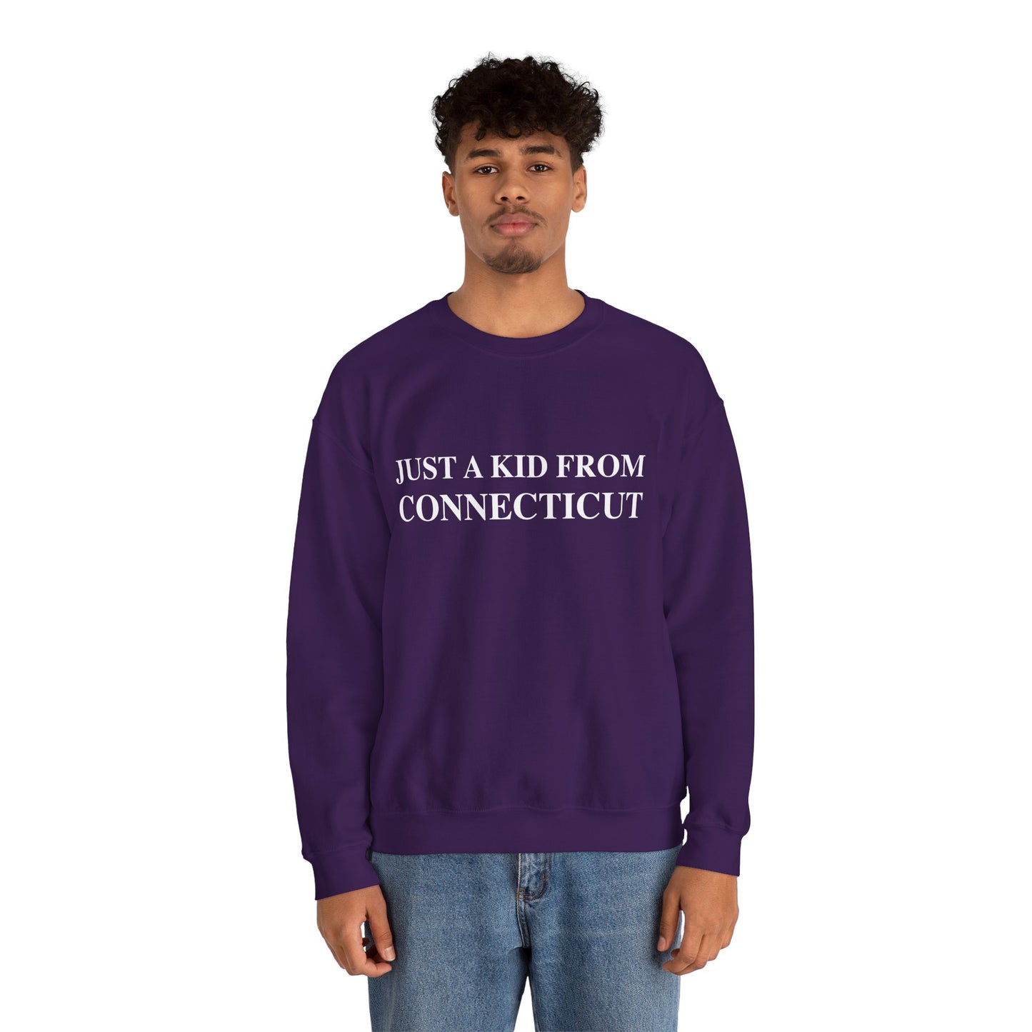 Just a Kid from Connecticut Unisex Heavy Blend™ Crewneck Sweatshirt