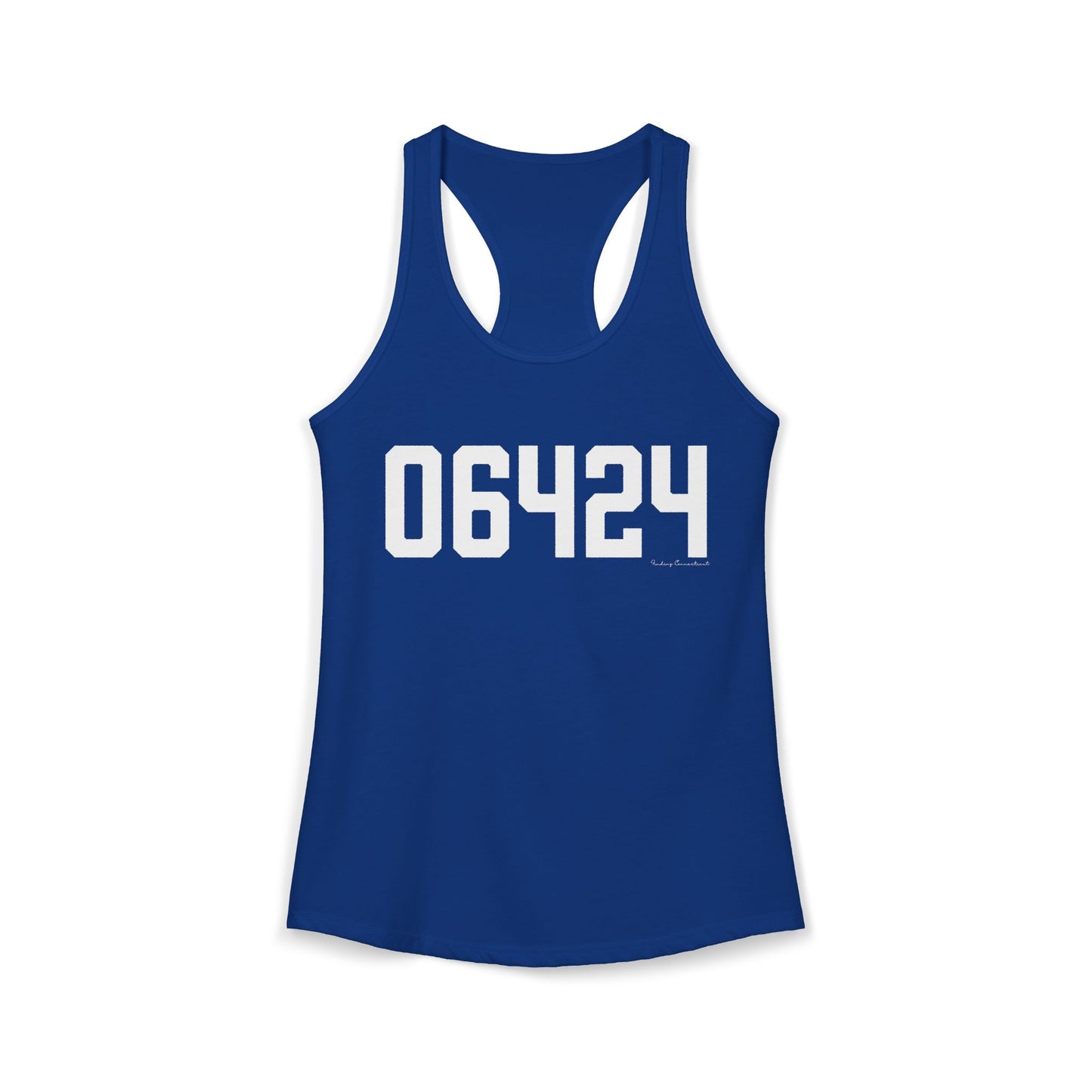 06464 East Hampton CT Zip Code Women's Ideal Racerback Tank Top