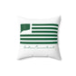 Easton Connecticut St Patrick’s Day Flag Spun Polyester Square Pillow