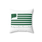 Bridgewater Connecticut St. Patrick’s Day Flag Spun Polyester Square Pillow
