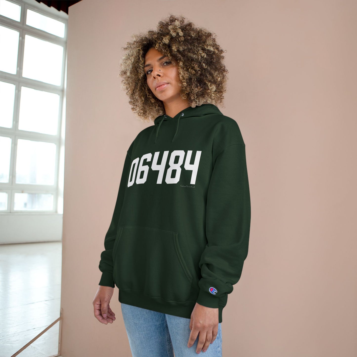 06484 Shelton Connecticut Zip Code Champion Hoodie Sweatshirt