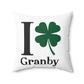 I Clover Granby Spun Polyester Square Pillow