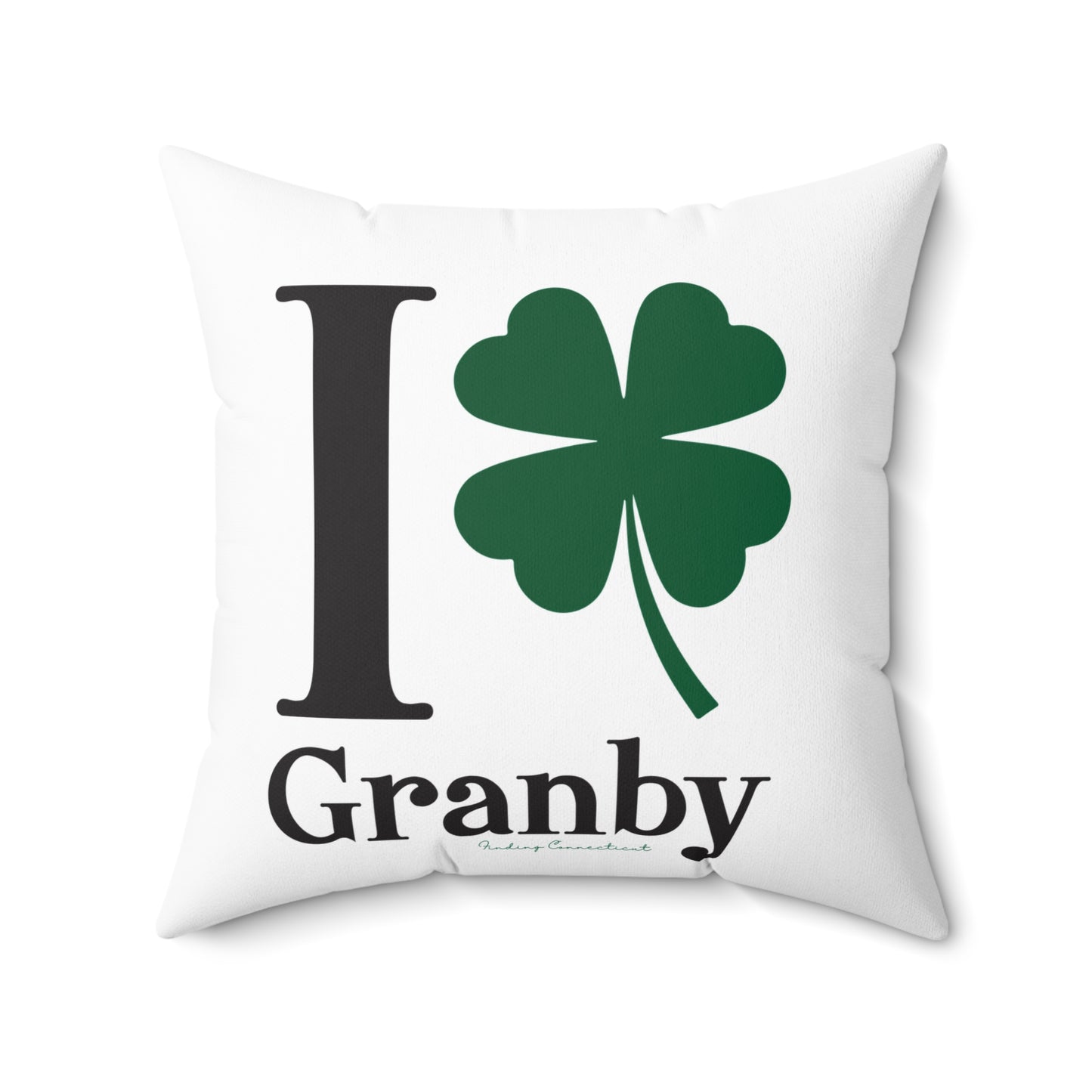 I Clover Granby Spun Polyester Square Pillow