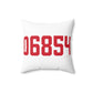 06854 Norwalk Connecticut Zip Code Spun Polyester Square Pillow