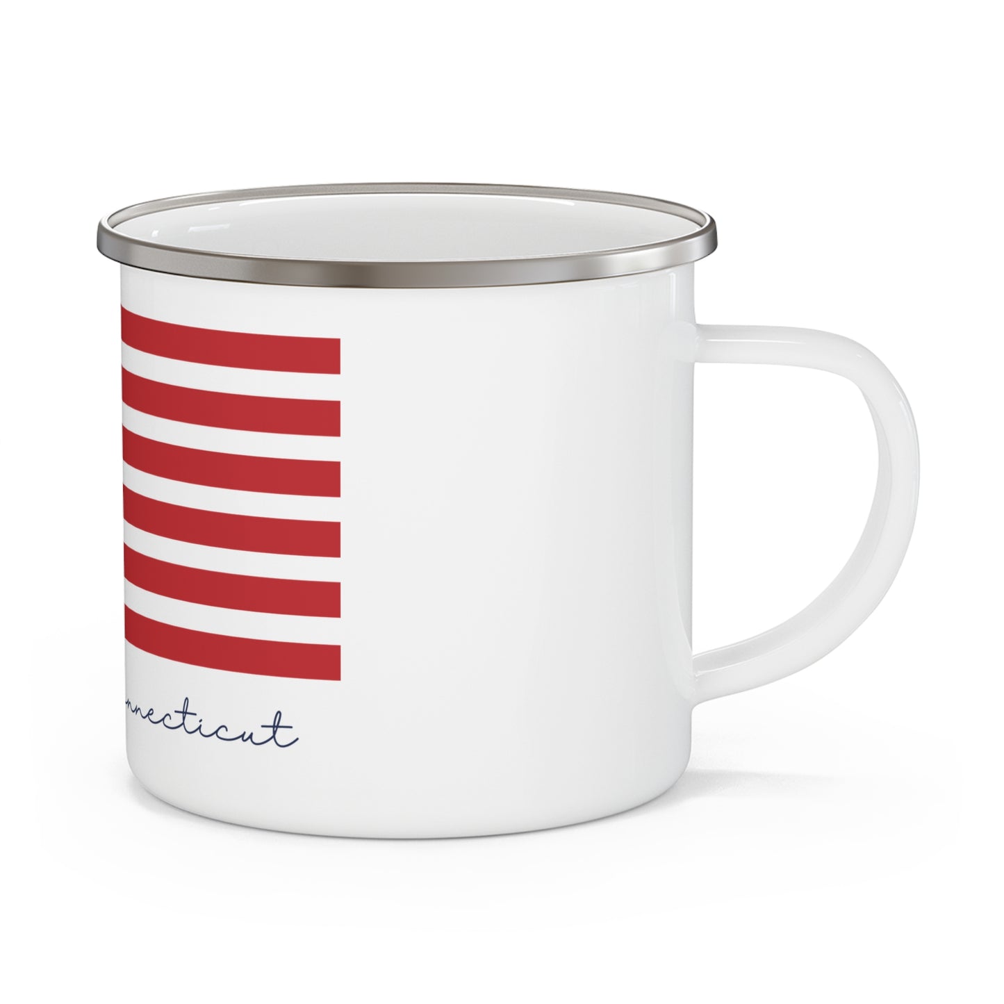 Ridgefield Connecticut Flag Enamel Camping Mug