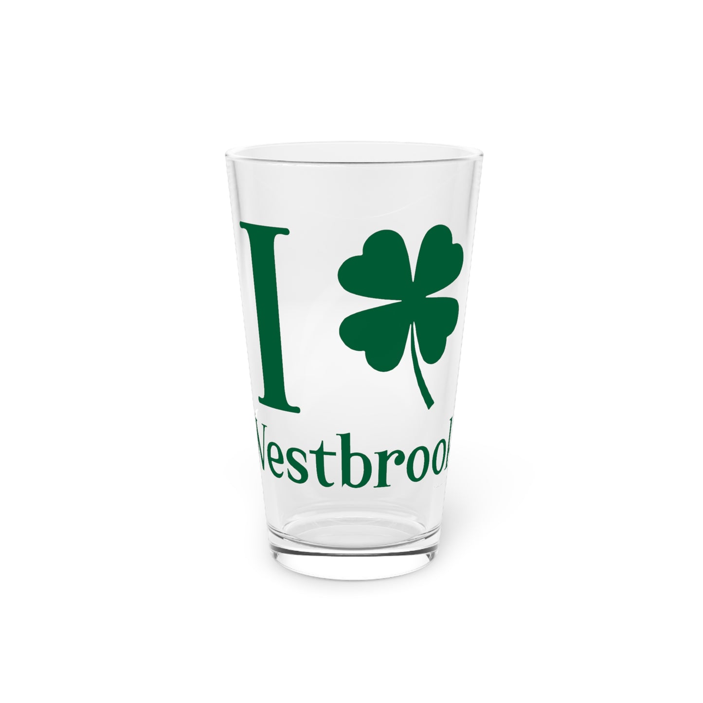 I Clover Westbrook Pint Glass, 16oz