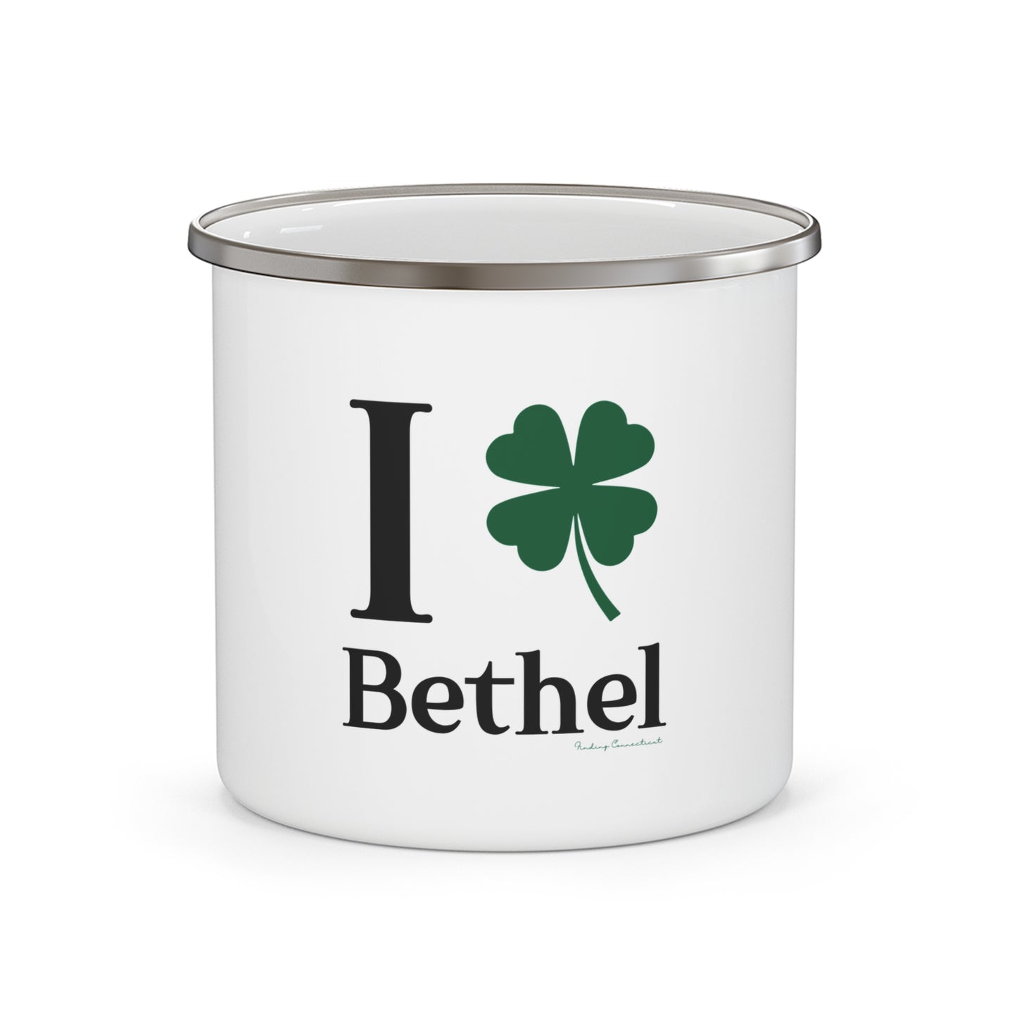 I Clover Bethel Enamel Camping Mug