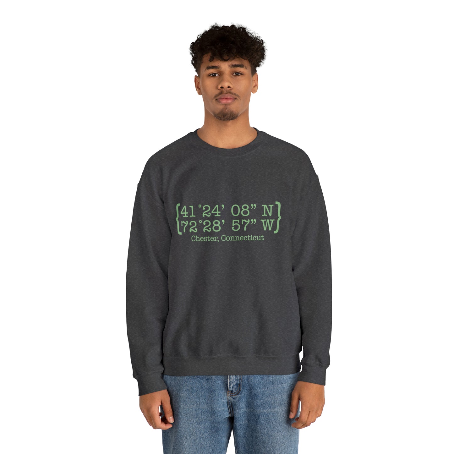 Chester Coordinates Unisex Heavy Blend™ Crewneck Sweatshirt (green)