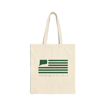 East Hartford Connecticut St. Patrick’s Day Flag Cotton Canvas Tote Bag