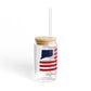 Shelton Connecticut Flag Sipper Glass, 16oz