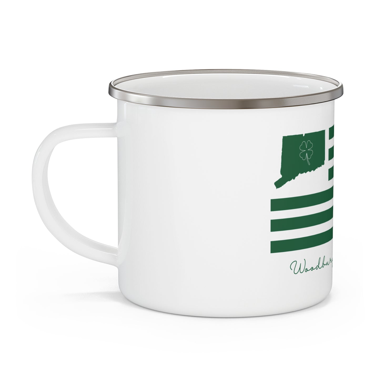 Woodbury St. Patrick’s Day Flag Enamel Camping Mug