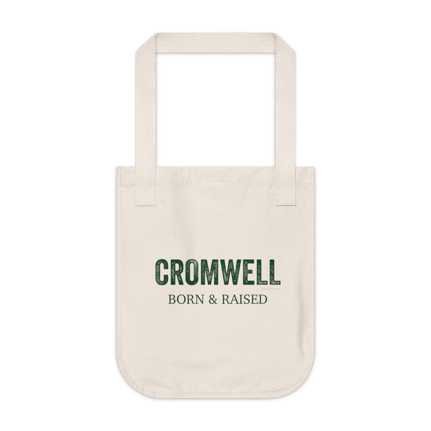 Cromwell Born & Raised Organic Canvas Tote Bag (green)