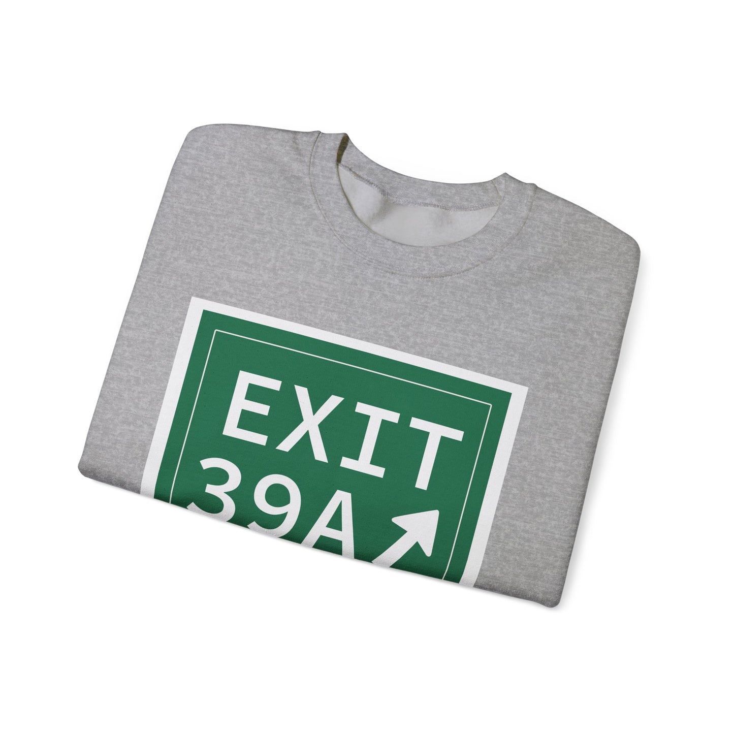 Vintage Exit 39A Merritt Parkway Sign Unisex Heavy Blend™ Crewneck Sweatshirt