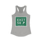 Vintage Exit 58 WCP Sign Women's Ideal Racerback Tank Top