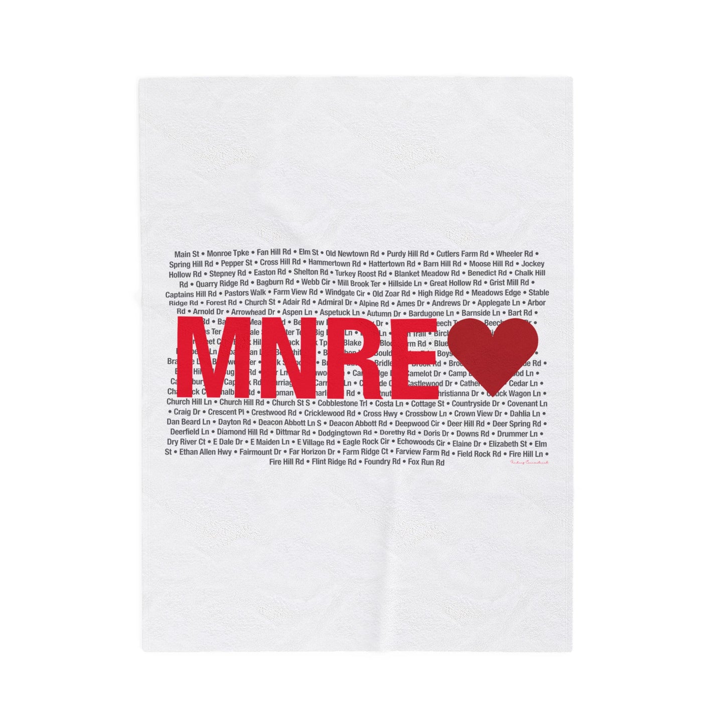Monroe Love Velveteen Plush Blanket