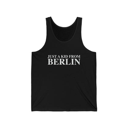 Just a kid from Berlin Unisex Jersey Tank Top