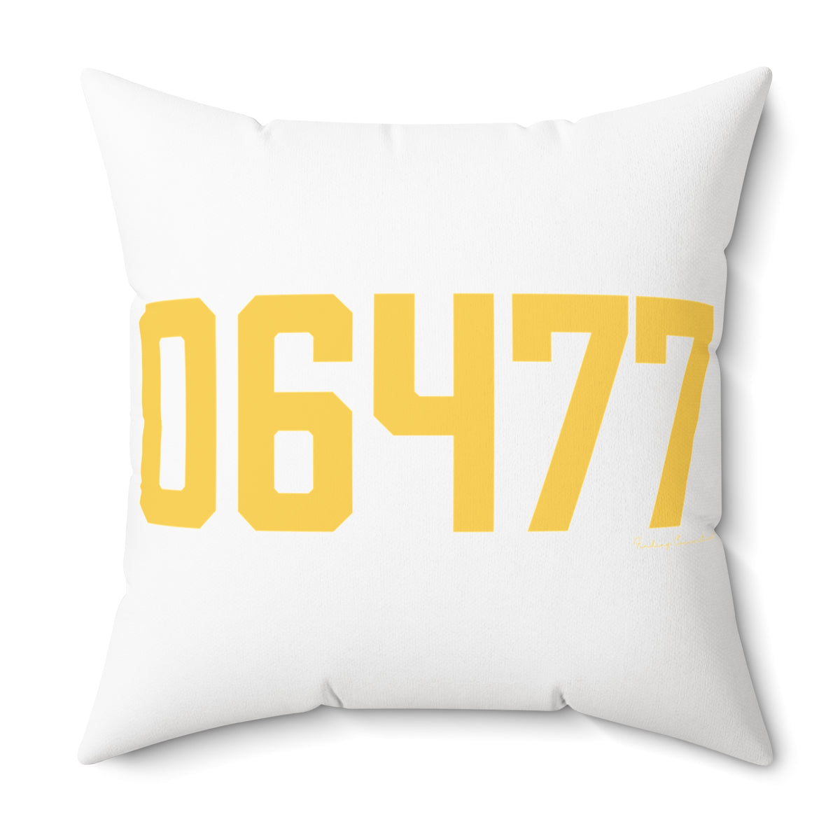 06477 Orange Connecticut  Zip Code Polyester Square Pillow