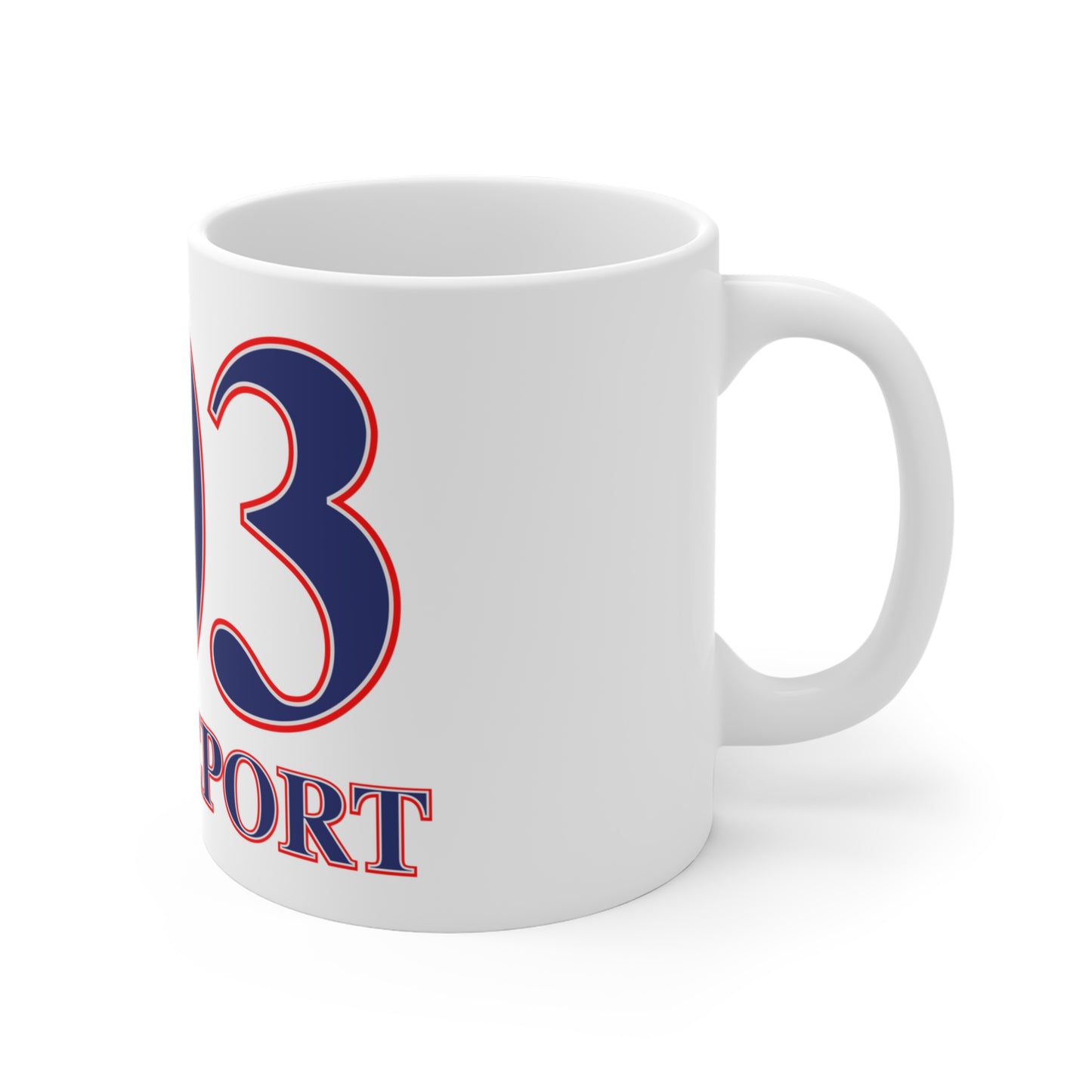 203 Bridgeport Red White & Blue  Mug 11oz