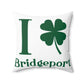 I Clover Bridgeport  Spun Polyester Square Pillow