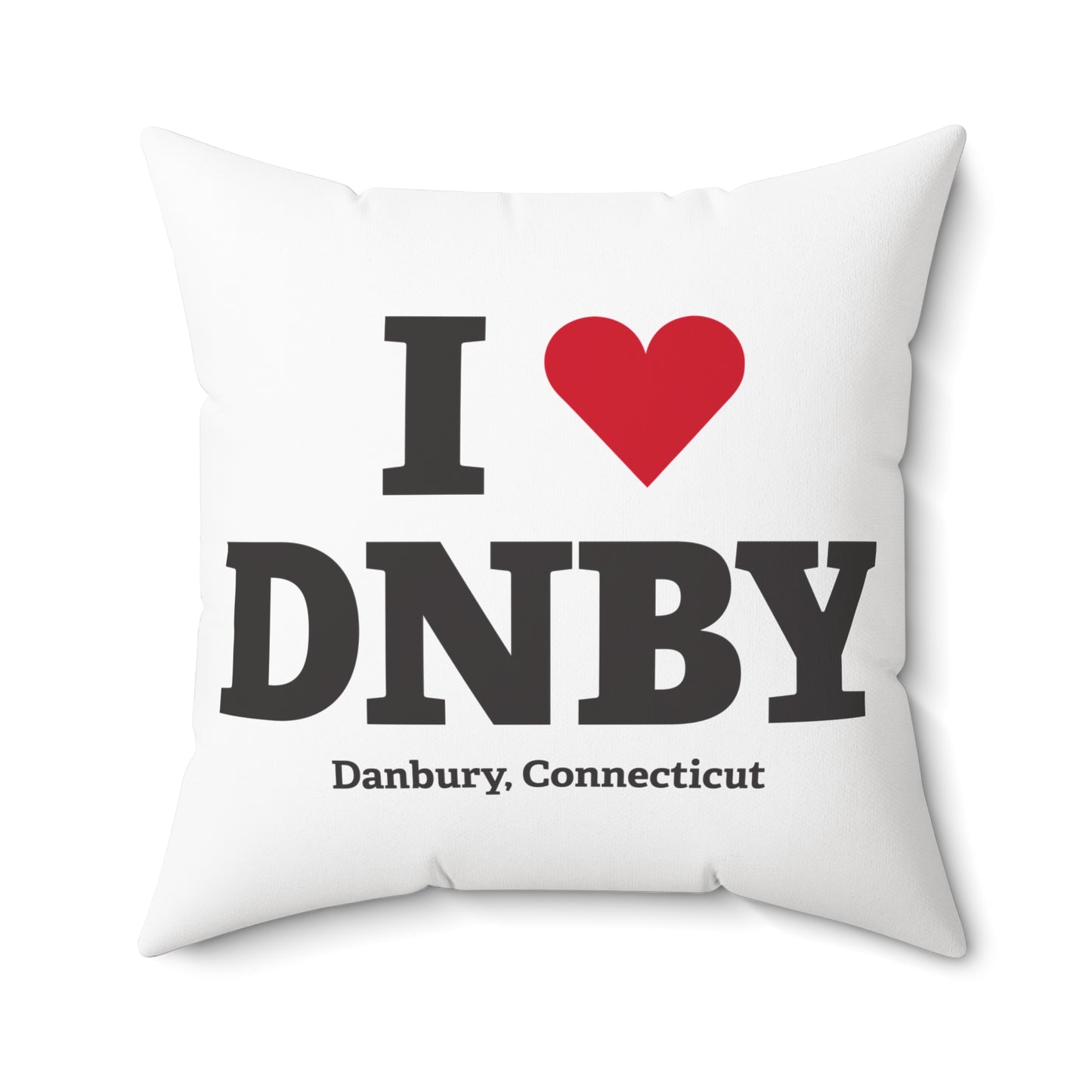 I Heart DNBY Spun Polyester Square Pillow