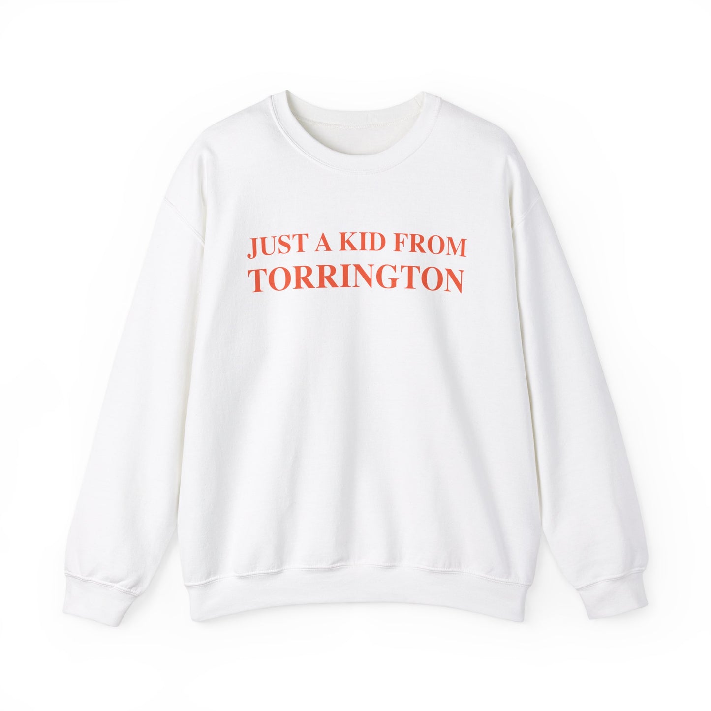 Just a kid from Torrington Unisex Heavy Blend™ Crewneck Sweatshirt