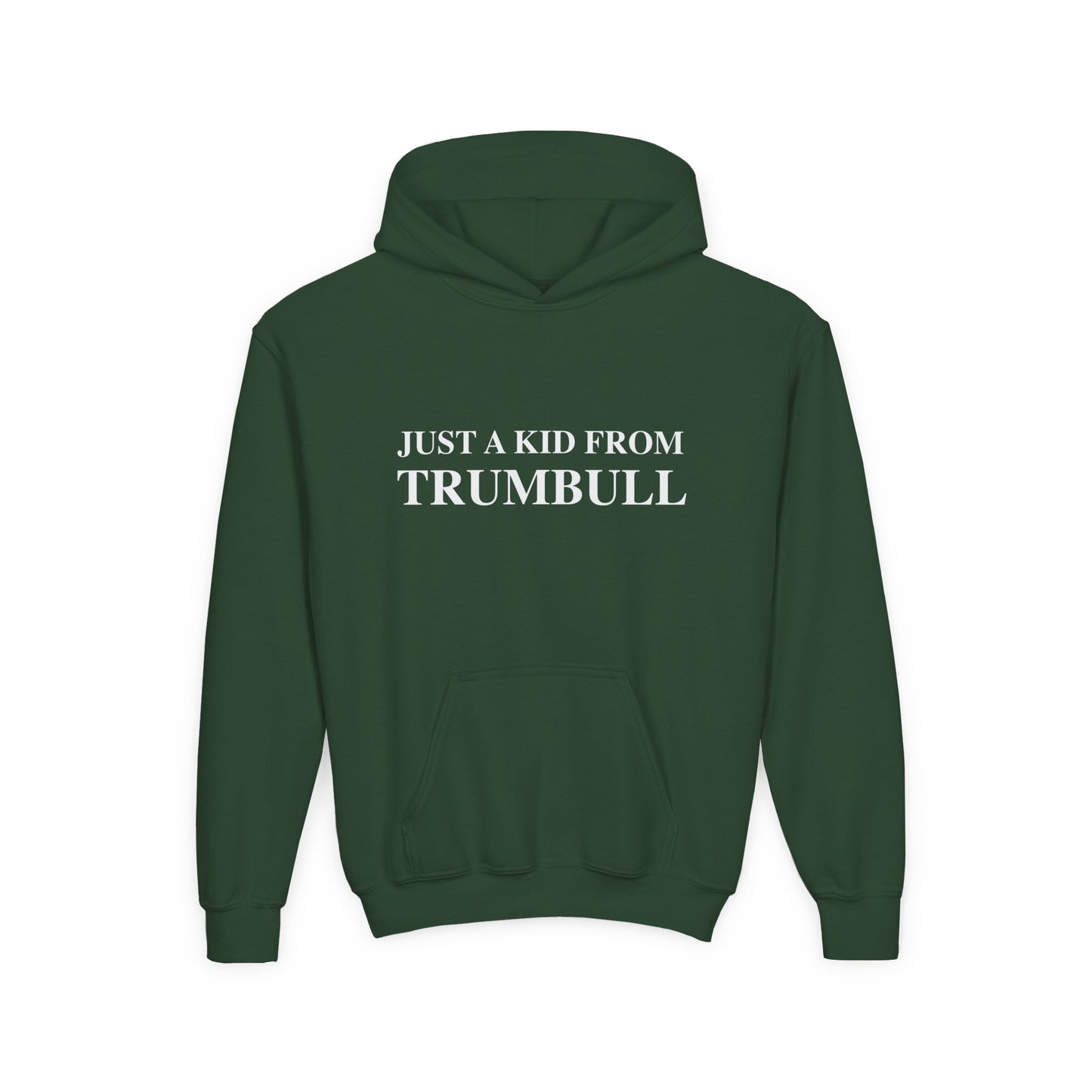 Just a kid from Trumbull  Youth Heavy Blend Hooded Sweatshirt