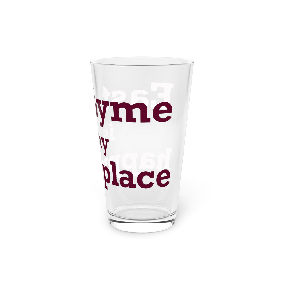 East Lyme is My Happy Place Pint Glass, 16oz