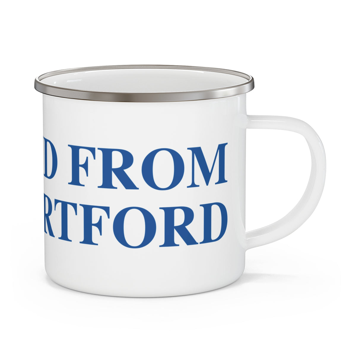 Just a kid from West Hartford Enamel Camping Mug