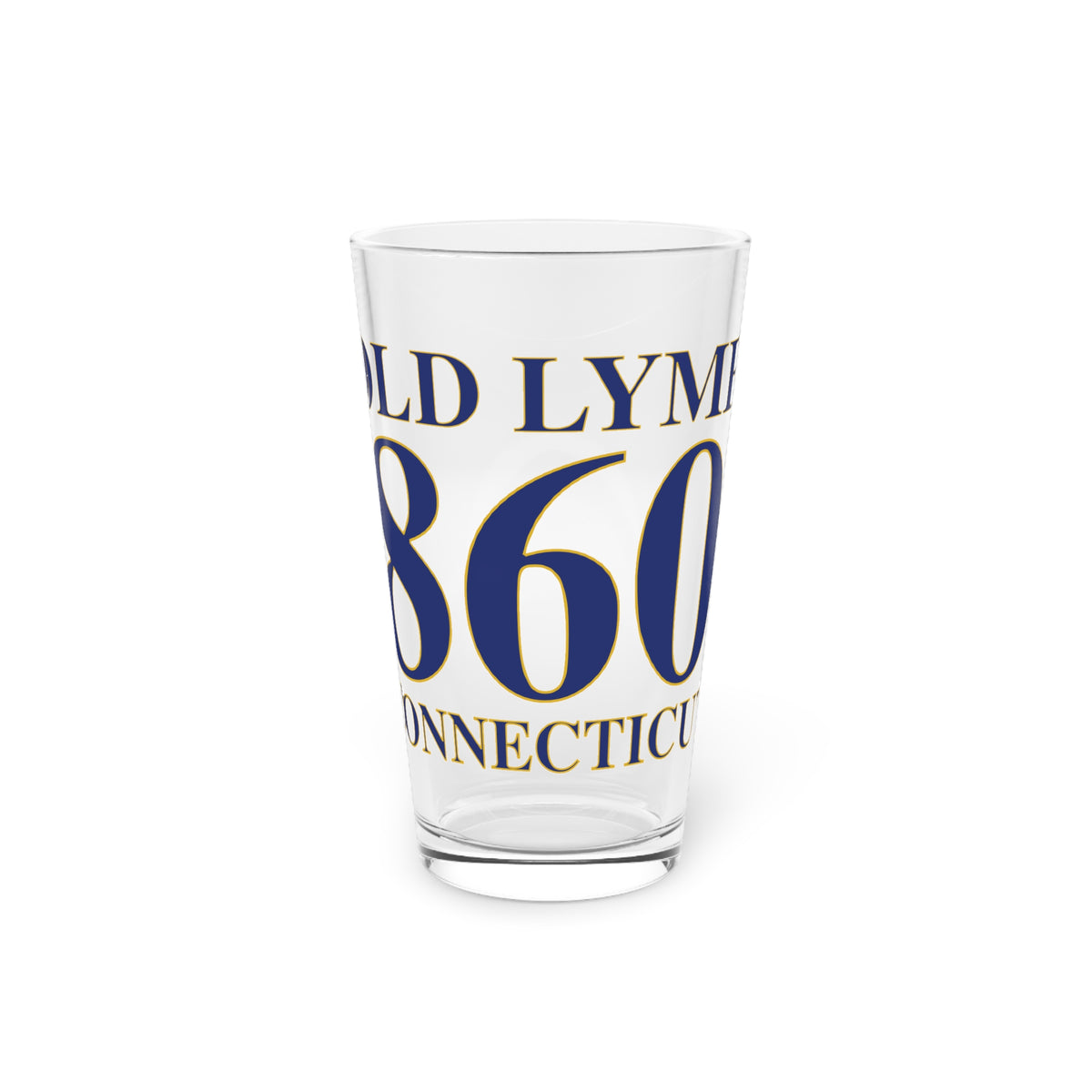 Old Lyme 860 Connecticut Pint Glass, 16oz