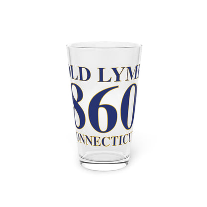 Old Lyme 860 Connecticut Pint Glass, 16oz