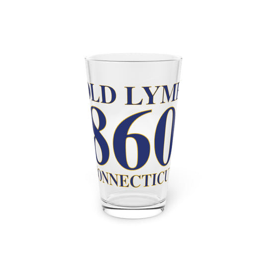 Old Lyme 860 Connecticut Pint Glass, 16oz