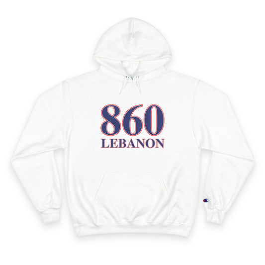 860 Lebanon Red White & Blue Champion Hoodie