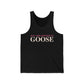 Just a kid listening to Goose - Peach & Pink Unisex Jersey Tank Top