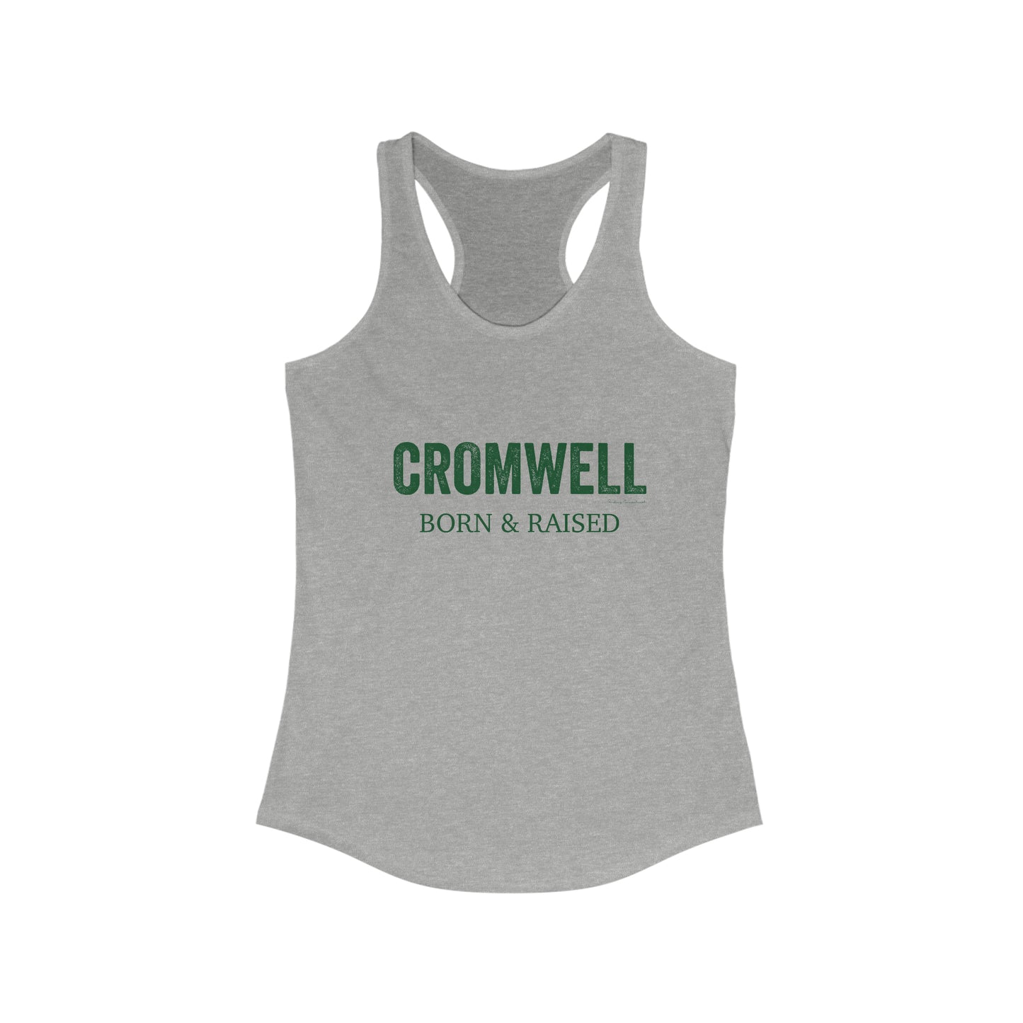 Cromwell Born & Raised Women's Ideal Racerback Tank Top (green)