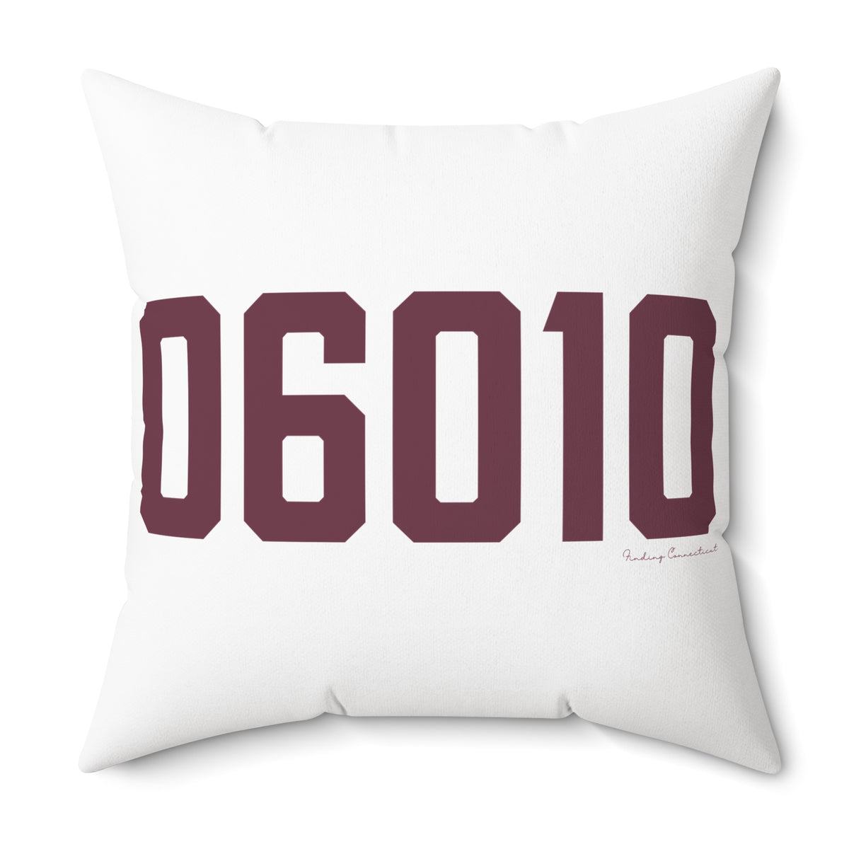 06010 Bristol Connecticut Zip Code Polyester Square Pillow