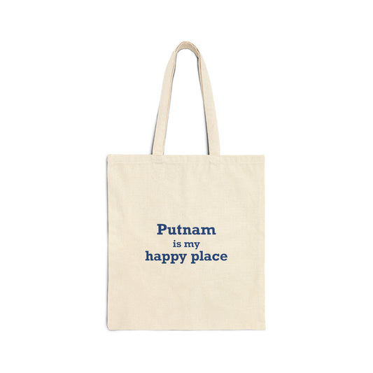 Putnam is My Happy Place Cotton Canvas Tote Bag