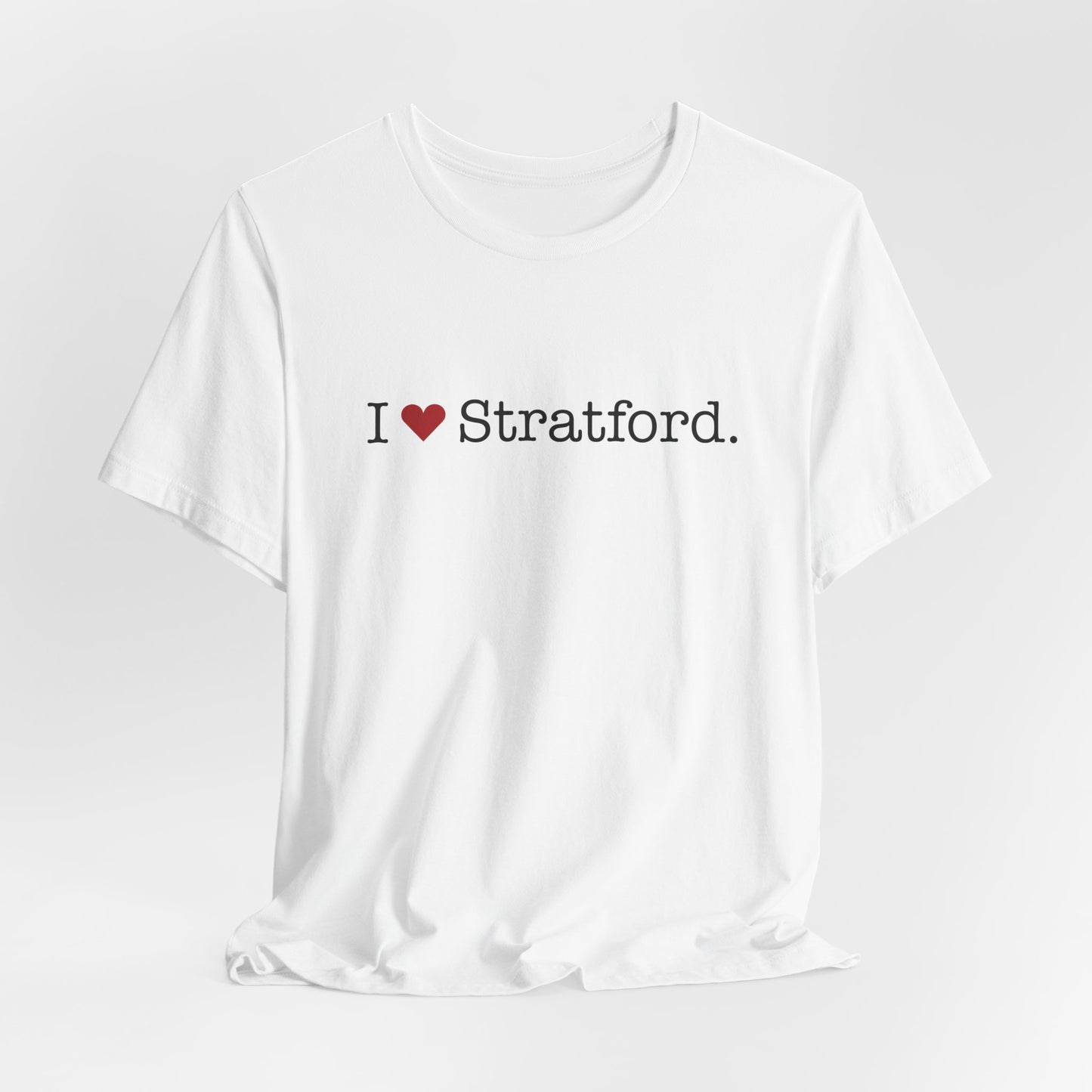 I Heart Stratford. Unisex Jersey Short Sleeve T-Shirt