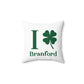 I Clover Branford Spun Polyester Square Pillow