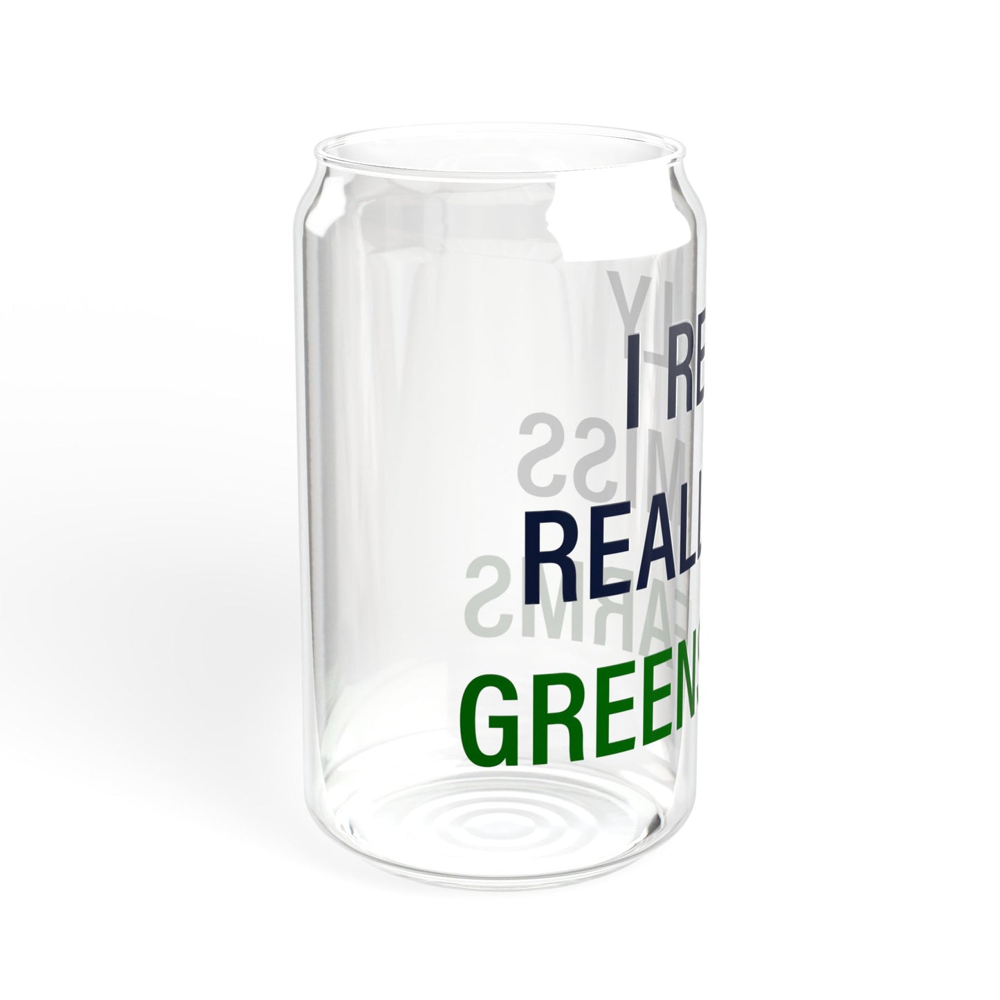 I Really Really Miss Greens Farms Sipper Glass, 16oz