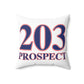 203 Prospect Red White & Blue Spun Polyester Square Pillow